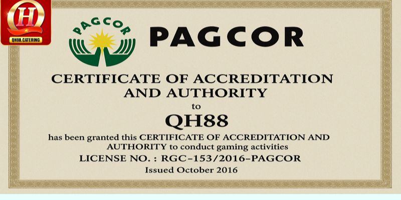 QH88 được cấp phép bởi PAGCOR – đảm bảo hoạt động minh bạch